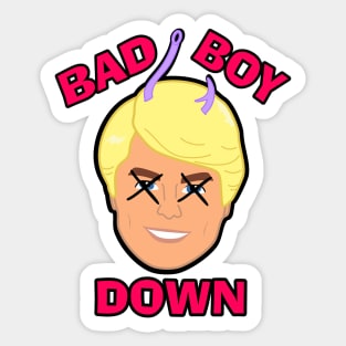 Bad boy down Sticker